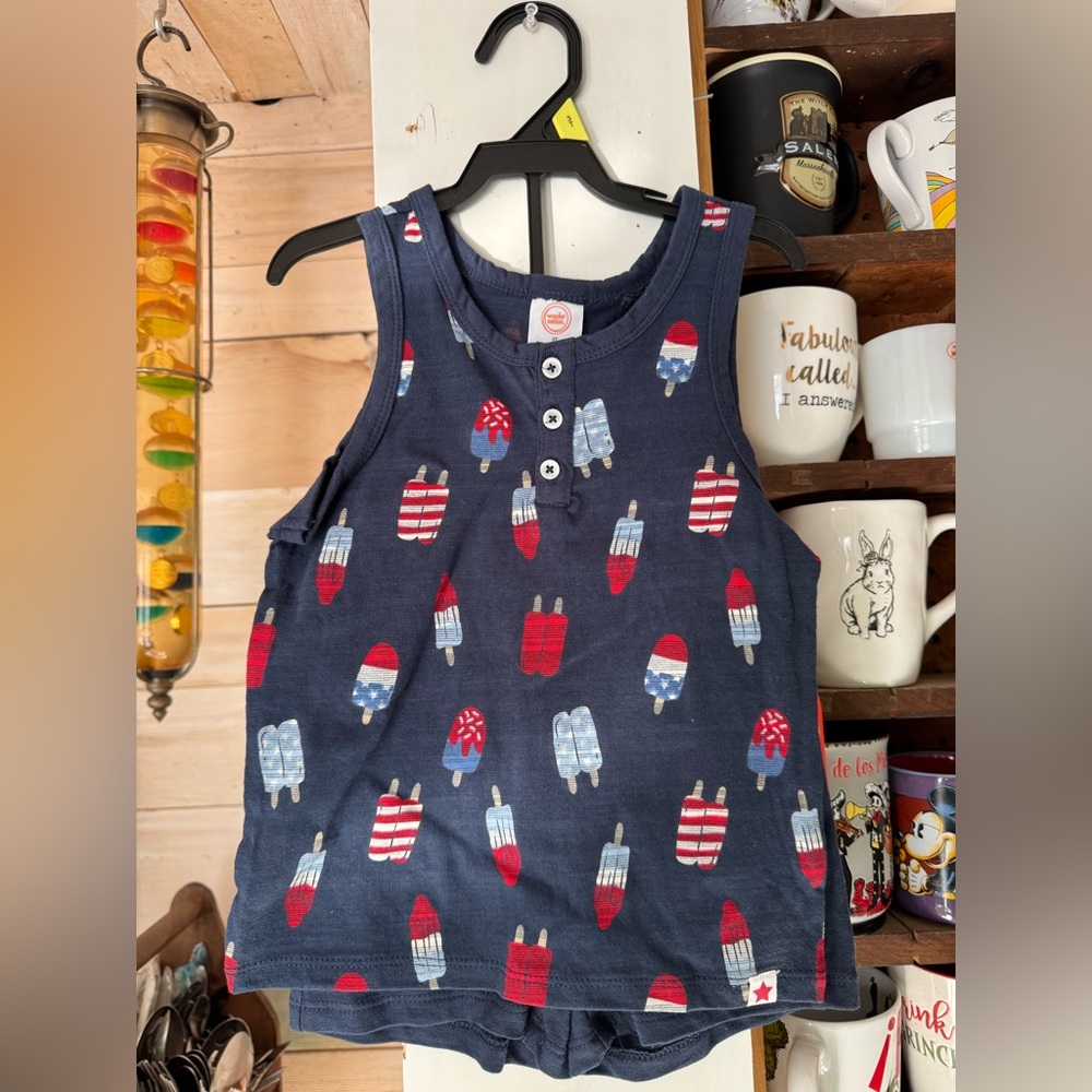 New Boys 2 piece Patriotic popsicles set size 3T